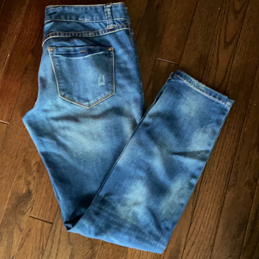 Free People Light Denim Wash Distressed Jeans